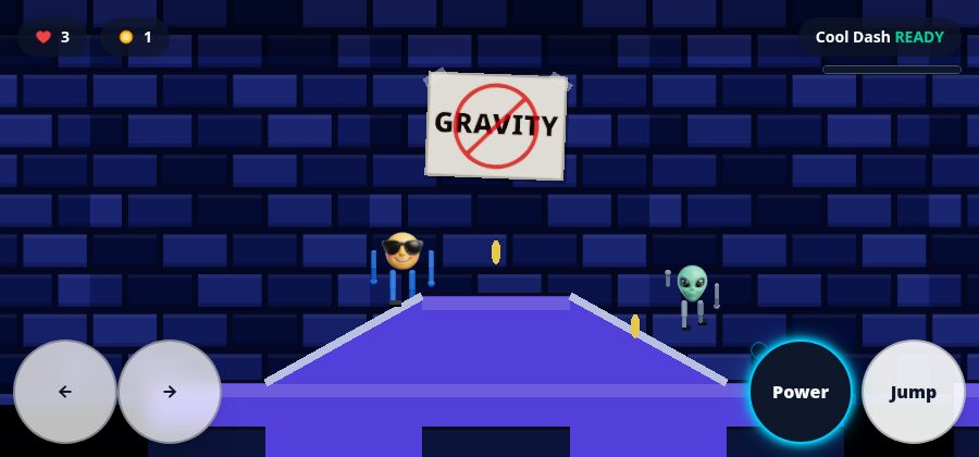 Star Hopper gameplay — running and stomping villains in Emoji Game: Stomp & Run